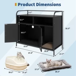 Cat Litter Box Enclosure With Metal Frame And Dual Storage Shelves 15 Cat Litter Box Enclosure With Metal Frame And Dual Storage Shelves -BlueBuffalo Sales Store GUEST d758554b 388e 4f29 b118 d431cd141606 1
