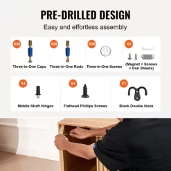 VEVOR Cat Litter Box Enclosure, Hidden Litter Box Furniture, Wooden Cat Washroom Indoor With 2 Doors & Study Metal Legs, Cat House Cabinet Hidden -BlueBuffalo Sales Store GUEST d76f9928 0a32 4052 a198 611d087fa2eb