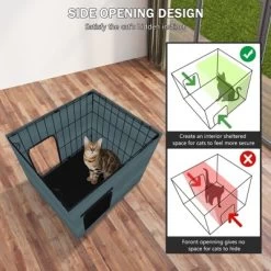 JOEJOY Waterproof Outdoor Cat House With Heating Pad, Sturdy & Safe Pet Shelter For Cats, Easy To Carry Heated Cat House For Outdoor Use -BlueBuffalo Sales Store GUEST d7d8c872 27b8 4536 bd99 8ca30b1cfa2e