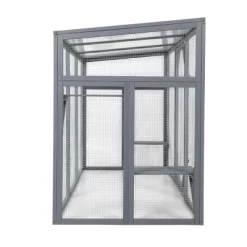 Resenkos Large 3-Level Cat Catio With Lock, Sunroof, & Spacious Run, Outdoor Pet Home, Gray -BlueBuffalo Sales Store GUEST d829cfeb 1ba8 4bde 9a97 c2935a4c761d