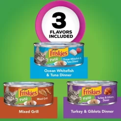Purina Friskies Paté Wet Cat Food Fish, Tuna, Mixed Grill & Turkey - 5.5oz/24ct Variety Pack -BlueBuffalo Sales Store GUEST d83191d1 6d79 4ad4 800e 794339121785