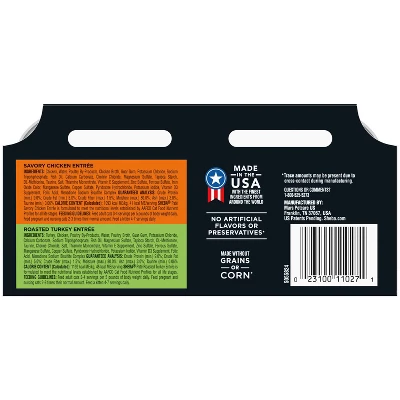Sheba Perfect Portions Pate Chicken & Turkey Premium Adult Wet Cat Food All Stages - 2.6oz/12ct Variety Pack 1 Sheba Perfect Portions Pate Chicken & Turkey Premium Adult Wet Cat Food All Stages - 2.6oz/12ct Variety Pack