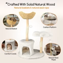 Artloge 47" Tall Sturdy Cat Tree Tower Multi-Level Play Activity Center Luxury Cats House With Cozy Condo & Scratching Post & Toy Ball -BlueBuffalo Sales Store GUEST d8d98a9e bd9d 42e6 a091 53d9cd70dac1