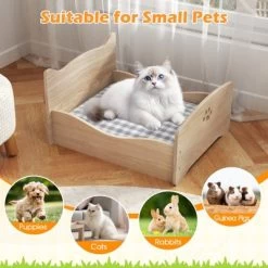 Tangkula Elevated Pet Bed Frame Indoor Large Cat Bed W/ Rails Cute Headboards Animals Bed -BlueBuffalo Sales Store GUEST d9c47c8d 5fc3 4a70 a23a 294a30eb76f1