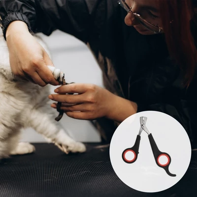 Unique Bargains Durable Pet Nail Clippers 4.72"x2.36" Red Black 1 Pc 1 Unique Bargains Durable Pet Nail Clippers 4.72"x2.36" Red Black 1 Pc