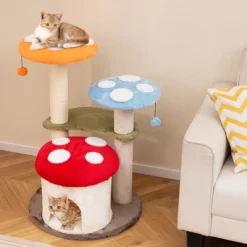 Costway Cute Mushroom Cat Tree Multi-level Cat Tower W/ Sisal Scratching Posts For Indoor Kittens & Cats -BlueBuffalo Sales Store GUEST db2d1cf9 1902 41fd b8a9 8a257d3bca1e
