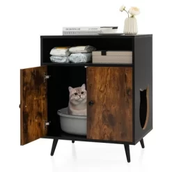 Tangkula Cat Litter Box Enclosure Hidden Cat Washroom Cabinet With Entry Open Compartment 18 Tangkula Cat Litter Box Enclosure Hidden Cat Washroom Cabinet With Entry Open Compartment -BlueBuffalo Sales Store GUEST ddac4d7e b56a 4f27 8d73 261bfd85b234