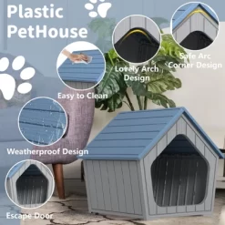 Kumasinova 23" Cat House And Outdoor Cat Shelter With Weatherproof Design,Cat Hideaway For Indoor&Outdoor Use,Durable Cat Furniture For All Seasons -BlueBuffalo Sales Store GUEST defecef4 a239 4402 a585 5d5ccbdcd32a