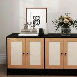 PawHut Cat Litter Box Enclosure, Hidden Litter Box Furniture For 2 Cats With 2 Cabinets, Scratching Mats & Trays, Black 10 PawHut Cat Litter Box Enclosure, Hidden Litter Box Furniture For 2 Cats With 2 Cabinets, Scratching Mats & Trays, Black -BlueBuffalo Sales Store GUEST e0946e54 f2f3 4e72 bcda 4302a716c9ba