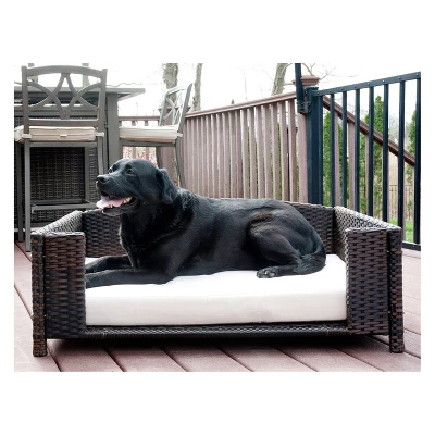 Iconic Pet Beds For Dogs And Cats - Rattan Rectangular Sofa - Black 8 Iconic Pet Beds For Dogs And Cats - Rattan Rectangular Sofa - Black - Image 8