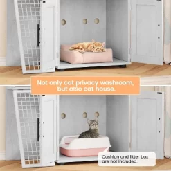 Modern Cat Litter Box Enclosure With Platform, Double Layer Hidden Litter Box, Indoor Washroom, Villa Cat House With Ladder 13 Modern Cat Litter Box Enclosure With Platform, Double Layer Hidden Litter Box, Indoor Washroom, Villa Cat House With Ladder -BlueBuffalo Sales Store GUEST e157a3cd ed99 43df 94dd e87e0cf50a3e
