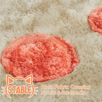 Yaheetech 65"Tall Cat Paw-Shaped Play Tower With Natural Sisal, Beige 4 Yaheetech 65"Tall Cat Paw-Shaped Play Tower With Natural Sisal, Beige - Image 4