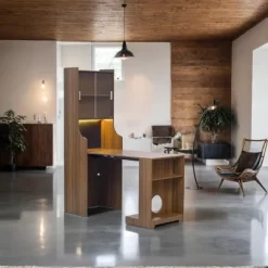 Gulches Mid-Century Modern Walnut Vintage Multi-use Cabinet With Cat Scratcher Bed Cat Friendly Furniture -BlueBuffalo Sales Store GUEST e3c127ee 0945 4423 941d 1de3e091583d