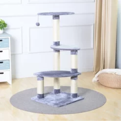 Two By Two Sacramento - Gray Scratching Post Cat Furniture - 41.7 In. Tall -BlueBuffalo Sales Store GUEST e507383a 480e 47fe b048 f81fac7a82d7