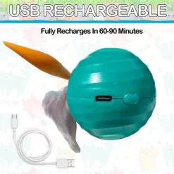 5 Star Super Deals Automatic Interactive Ball Cat Toy With LED Light, Twirling Feathers & Catnip USB Rechargeable Smart Motion Activated Ball - 2.5" -BlueBuffalo Sales Store GUEST e516cbcb 681a 43c5 9315 3c0f22c75cea