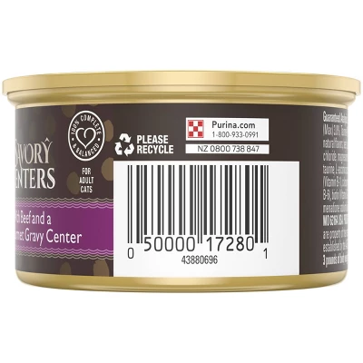 Purina Fancy Feast Savory Centers Paté Gourmet Wet Cat Food With Beef And A Gourmet Gravy Center - 3oz 6 Purina Fancy Feast Savory Centers Paté Gourmet Wet Cat Food With Beef And A Gourmet Gravy Center - 3oz - Image 6