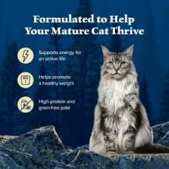 Blue Buffalo Wilderness High Protein Grain Free Natural Mature Pate Wet Cat Food With Chicken Recipe - 5.5oz 11 Blue Buffalo Wilderness High Protein Grain Free Natural Mature Pate Wet Cat Food With Chicken Recipe - 5.5oz -BlueBuffalo Sales Store GUEST e72b9e69 f129 4773 baf1 b4b12b857c04