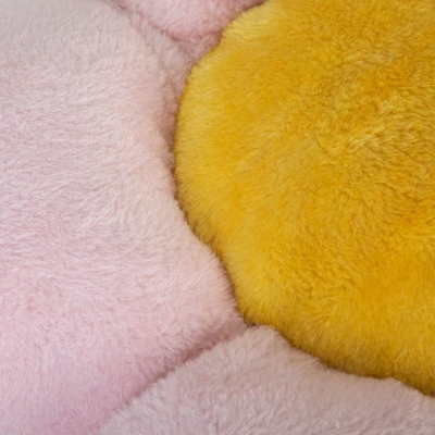 Flower-Shaped Cat Tree, With Blooming Platforms Bed, Condo, And Dangling Toys, Multi-Level Cat Tower For Indoor Cats, Modern, Pink & Beige 4 Flower-Shaped Cat Tree, With Blooming Platforms Bed, Condo, And Dangling Toys, Multi-Level Cat Tower For Indoor Cats, Modern, Pink & Beige - Image 4