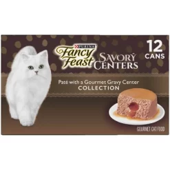 Purina Fancy Feast Savory Centers Paté Collection Gourmet With Chicken, Beef, Tuna, Salmon And Seafood Wet Cat Food - 3oz/12ct Variety Pack -BlueBuffalo Sales Store GUEST e84d340b fa8b 4dd7 beeb 75d125d843ed