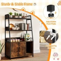 Tangkula Cat Litter Box Enclosure Hidden Cat Washroom Cabinet W/3-Tier Shelves Charging Station Winding Entry & Scratching Board Versatile Storage -BlueBuffalo Sales Store GUEST e88f0912 4e25 4207 b338 177de44a7b6f