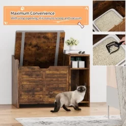 Modern Cat Litter Box Enclosure,Hidden Litter Box Cabinet With Washable Mat & Storage Shelf 12 Modern Cat Litter Box Enclosure,Hidden Litter Box Cabinet With Washable Mat & Storage Shelf -BlueBuffalo Sales Store GUEST e8936423 1fa6 4e9c bad3 8f612055d821
