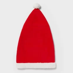 Crinkle Santa Hat Bag Cat Plush Toy - Wondershop™