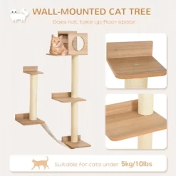 YOOCOZZ PawHut Wall-Mounted Multi-Level Cat Tree Activity Tower With Sisal-Covered Scratching Posts & An Interior Condo Area-Yellow 13 YOOCOZZ PawHut Wall-Mounted Multi-Level Cat Tree Activity Tower With Sisal-Covered Scratching Posts & An Interior Condo Area-Yellow -BlueBuffalo Sales Store GUEST e89df6e5 ef0a 4235 b2b3 2ff1f69655d7
