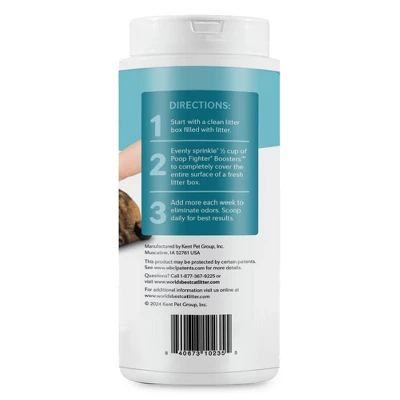 World's Best Poop Fighter Boosters Cat Litter Additives - 18oz 1 World's Best Poop Fighter Boosters Cat Litter Additives - 18oz