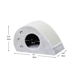 Two By Two Ruston - Off-White Scratching Cat Furniture - 11.8 In. Tall -BlueBuffalo Sales Store GUEST ea392175 f8c5 4bb7 87e8 ecea6f1255a0