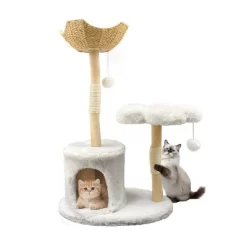 Artloge 47" Tall Sturdy Cat Tree Tower Multi-Level Play Activity Center Luxury Cats House With Cozy Condo & Scratching Post & Toy Ball -BlueBuffalo Sales Store GUEST ea7ffdc1 a8d0 4f4d 9f1b f734ec7cec31