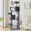 JIONJOY 66" Multi-Level Cat Tree - 2 Large Condos, Sisal Scratching Posts & Hammock, Stable Indoor Cat Tower-Dark Grey