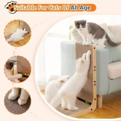2PCS 23.6" L-Shape Three-dimensional Cat Scratching Board, Cat Scratching Post With Ball Toy Wall Mounted, For Indoor Cats, Large Cat Scratching Board -BlueBuffalo Sales Store GUEST eba1e755 3f61 42aa 960f 5c39bf37b7f9
