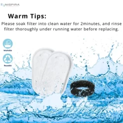 NISPIRA PLWF003 PLWF006 Stainless Steel Cat Water Fountain Activated Charcoal Water Filter Kit Replacements With Spongies For Petlibro. 12 Packs -BlueBuffalo Sales Store GUEST eba9dc89 d030 40fd 8bd3 0a74de7ac9c1