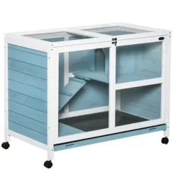 Resenkos Rabbit Hutch, Duck Cage Hutch,Rabbit Coop,Rabbit Hutch With A Living Room For Sleeping Run Area, Blue Light Blue 11 Resenkos Rabbit Hutch, Duck Cage Hutch,Rabbit Coop,Rabbit Hutch With A Living Room For Sleeping Run Area, Blue Light Blue -BlueBuffalo Sales Store GUEST ec96b6df fb8f 4b4e 9a52 073cf733df06