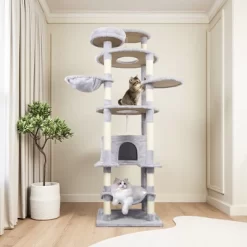 Cat Tree Tower Multi-Level Durable Cat Scratching Post Space Saving Cat Condo Pet Play House For Indoor Cats -BlueBuffalo Sales Store GUEST ec97f302 3337 46ee 9255 4e8d166c65b1 2