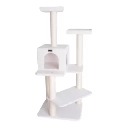 Armarkat Ivory 57" High Real Wood Cat Tree, Fleece Covered Cat Climber, B5701 12 Armarkat Ivory 57" High Real Wood Cat Tree, Fleece Covered Cat Climber, B5701 -BlueBuffalo Sales Store GUEST ed34e1e6 d9a2 422b 95a5 0e4e892dee09