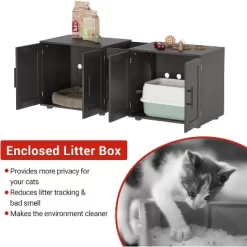 Double Cage Cat Litter Box Enclosure Furniture – Hidden Wooden Enclosed House For 2 Cats, 55" L X 17.7" W X 22.5" H – Discreet Odor-Control Design 13 Double Cage Cat Litter Box Enclosure Furniture – Hidden Wooden Enclosed House For 2 Cats, 55" L X 17.7" W X 22.5" H – Discreet Odor-Control Design -BlueBuffalo Sales Store GUEST ed517d1f ce2b 4029 abc5 ce1e5f9539a1