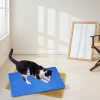SEVOBAL Litter Box Mat With Double Layers Non-Slip Litter Trapping Mat Easy Clean Kitty Litter Scatter Control, Blue, 54"*36"*1.5"