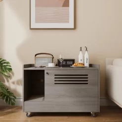 Litter Box Enclosure Furniture With Wheels, Cat Litter Box Cabinet With Mat And Ventilation,Hidden Pet House Side Table-Maison Boucle 14 Litter Box Enclosure Furniture With Wheels, Cat Litter Box Cabinet With Mat And Ventilation,Hidden Pet House Side Table-Maison Boucle -BlueBuffalo Sales Store GUEST ed91b5e9 f2a9 4f3a b5dc c72c4b85d7cc