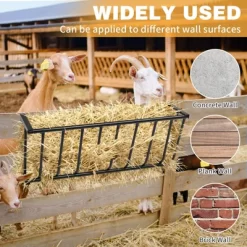 SEVOBAL Pet Bowl Heavy Duty Wall Mounted Hay Feeder, Large Capacity Livestock Feeding Rack For Horses, Goats And Sheep, Black, 41.34"*13.78"*6.69" 8 SEVOBAL Pet Bowl Heavy Duty Wall Mounted Hay Feeder, Large Capacity Livestock Feeding Rack For Horses, Goats And Sheep, Black, 41.34"*13.78"*6.69" -BlueBuffalo Sales Store GUEST edc54673 bf81 4ac0 8163 3a49f5138c93