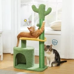 Multi-Level Indoor Cat Tree With Perch & Ball & Scratching Posts