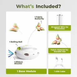 All For Paws Allforpaws 3-In-1 Feline Ultimate Interactives Cat Toy With Butterfly Flutter Bug & Simulates Prey For Indoor Enrichment -BlueBuffalo Sales Store GUEST ef299200 1676 4373 8b7d 58957f62d89e