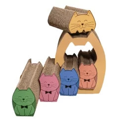 THE LICKER STORE Kazoku Modern Cardboard 5-in-1 Family Cat Cave Scratcher With Catnip And Pull-Out Design -BlueBuffalo Sales Store GUEST ef4aa7dd a6b0 4eeb 8fcd 8c14ade62f2e