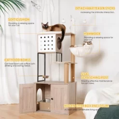 Bella Depot 23.62'' Cat Tree Cat Condo With Litter Box Enclosure 13 Bella Depot 23.62'' Cat Tree Cat Condo With Litter Box Enclosure -BlueBuffalo Sales Store GUEST ef5e693a 35dd 4949 bf78 e35bc60f89ac