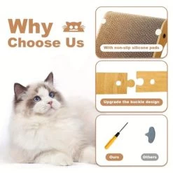 Large Size Cat Scratching Board, 23.6 Inch L Shape Cat Scratching Pad Wall Mounted, Cat Scratching Board With Ball Toy For Indoor Cats To Play -BlueBuffalo Sales Store GUEST f0ad55c2 0963 4c66 80d3 e14ac88089e8