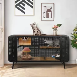 JUJABU 55.12 "Spacious Cat House With Tempered Glass, For Living Room, Hallway, Study And Other Spaces 22 JUJABU 55.12 "Spacious Cat House With Tempered Glass, For Living Room, Hallway, Study And Other Spaces -BlueBuffalo Sales Store GUEST f0db0d7f 6ce6 4ce8 924a 1a9e1d2bf2ad