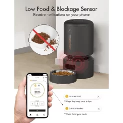 PETLIBRO Automatic Cat Feeder, 5G WiFi Pet Feeder With APP Control For Pet Dry Food, Low Food & Blockage Sensor For Cat & Dog -BlueBuffalo Sales Store GUEST f0f79425 b625 4342 ae61 faf9bca77626