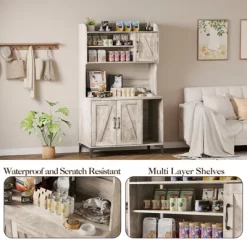 Large Cat Litter Box Enclosure Furniture - Farmhouse Style Pet House With 3 Open Shelves, Storage Cabinet - Modern Wood End Table For Bedroom -BlueBuffalo Sales Store GUEST f1f5b176 0a74 4c98 88cd 0e59dd81eb95