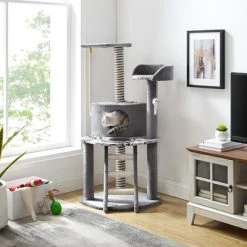 Sam's Pets Dazzle 47" Cat Scratching Tree In Gray