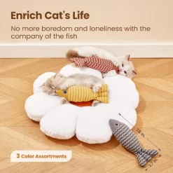 Pet Mint Fish Toy Cat Toys Fish 3 Pcs Crinkle Sound Catnip Toys Soft Linen, Interactive Kitten Exercise Kicker Toys For Indoor -BlueBuffalo Sales Store GUEST f2314ad7 f268 4272 aa61 57cc0f5e19f6